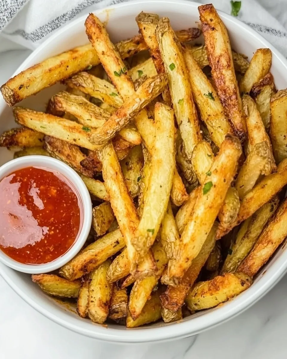 Delicious Air Fryer Homemade Fries shot