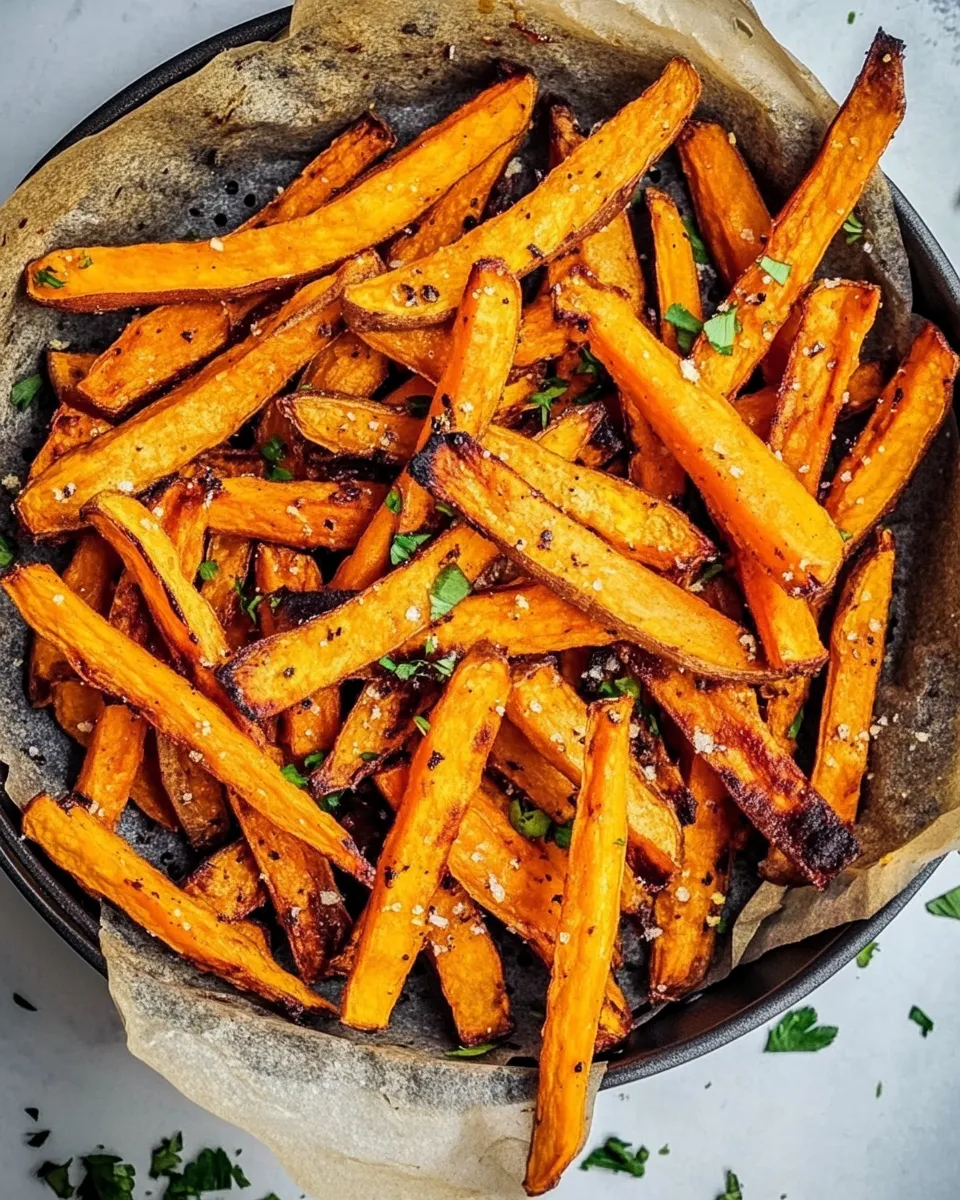 Healthy Air Fryer Sweet Potato Fries dish photo