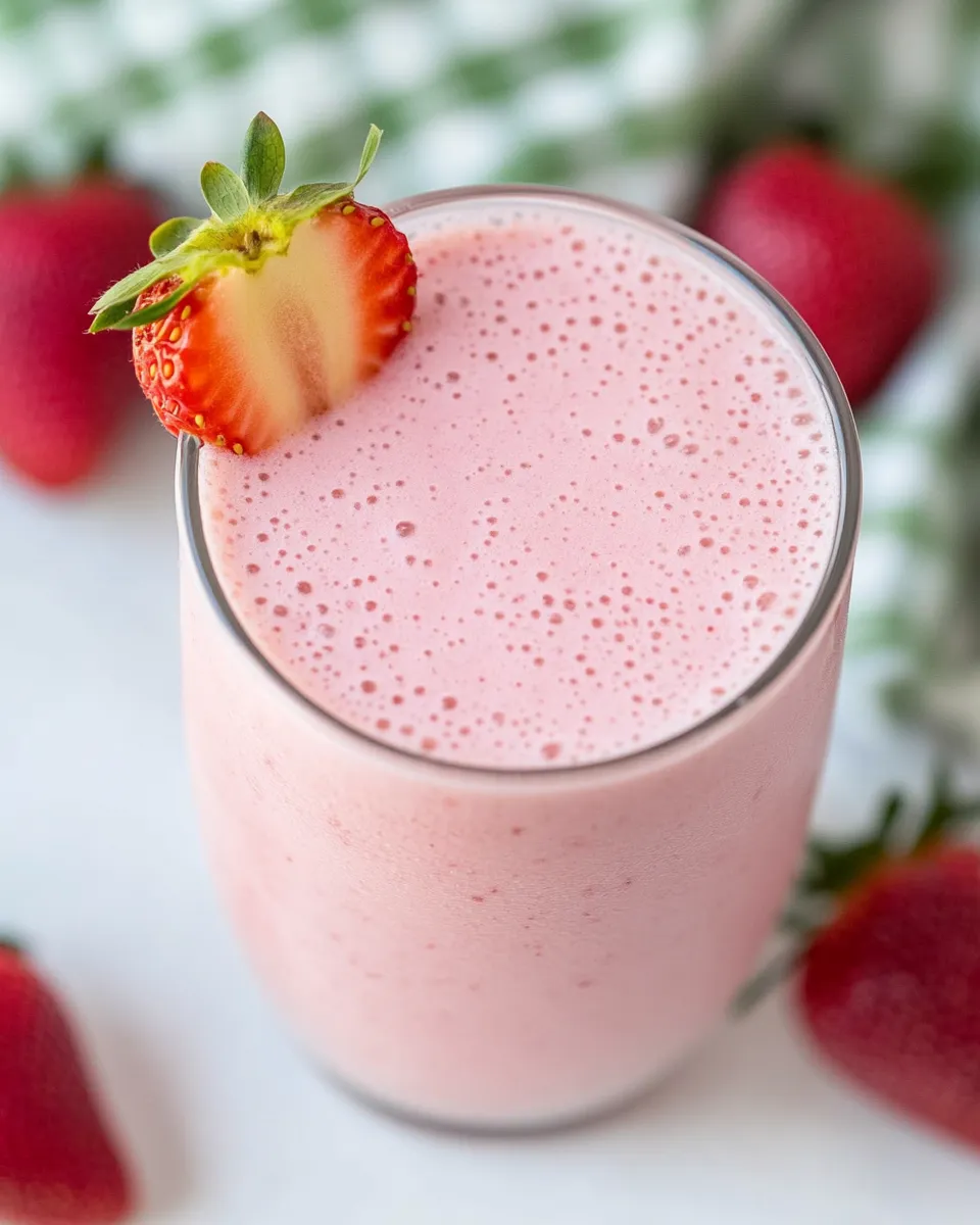 Delicious Apple Strawberry Smoothie shot