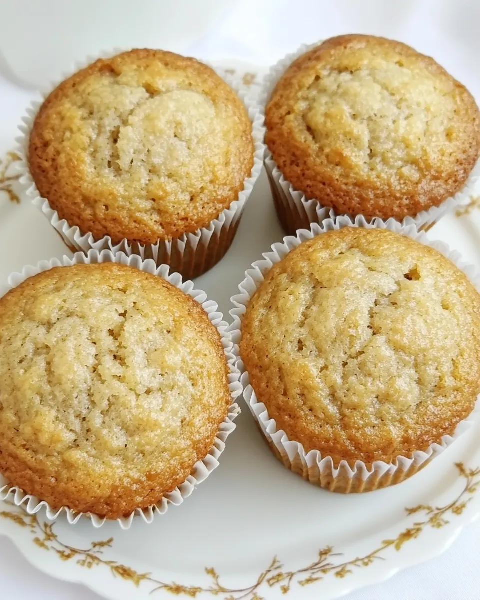 Delicious Banana Muffins food shot