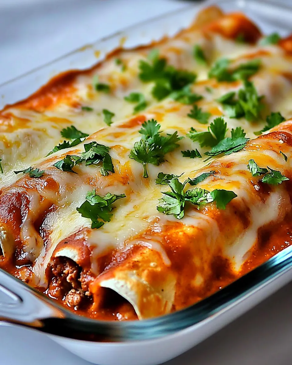 Delicious Beef Enchilada Recipe dish photo