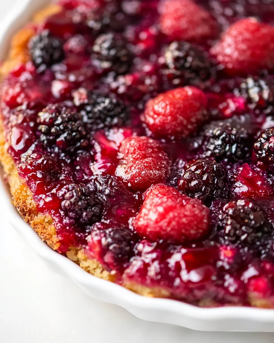 Homemade Berry Upside Down Cake photo