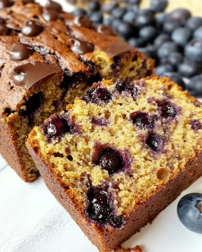 Homemade Blueberry Chocolate Banana Bread photo
