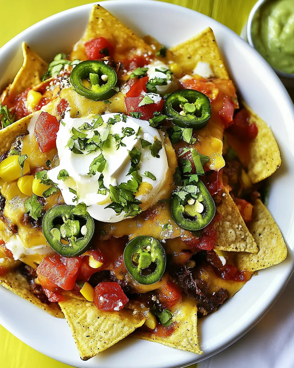 Easy Breakfast Nachos food shot
