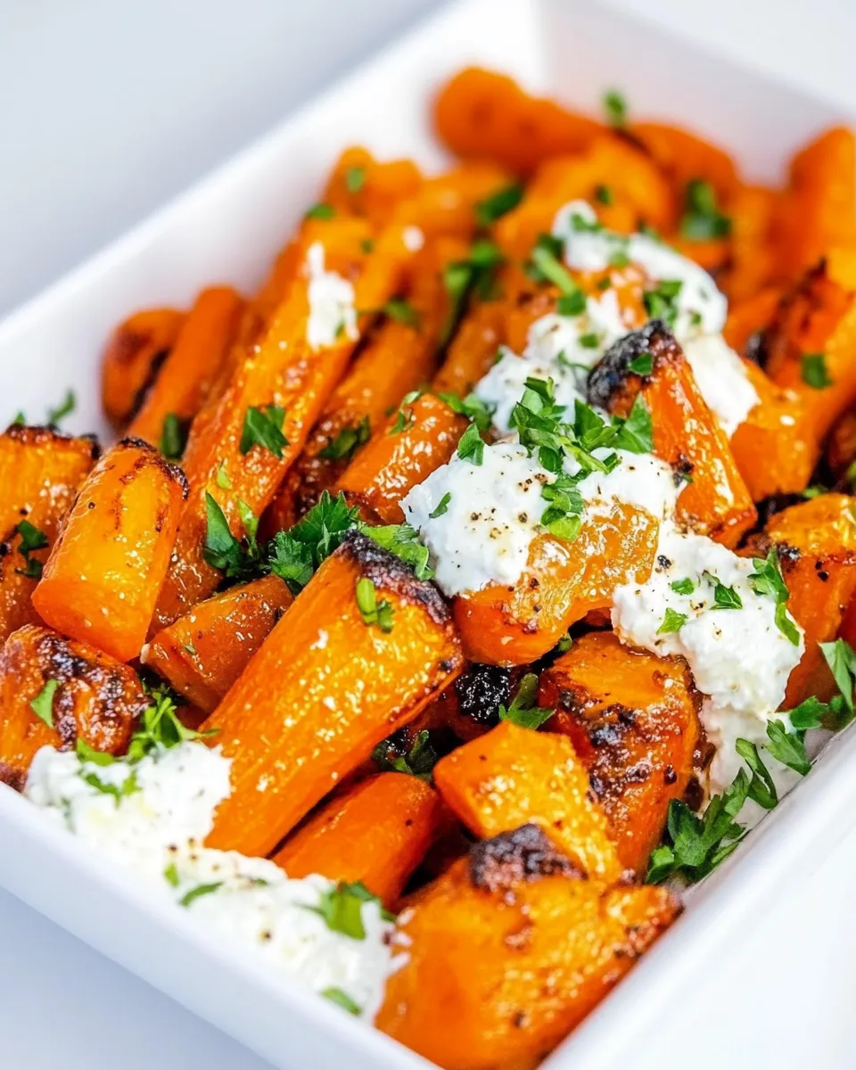 Savory Buffalo Carrots food shot