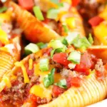 Homemade Cheesy Cheeseburger Stuffed Shells photo