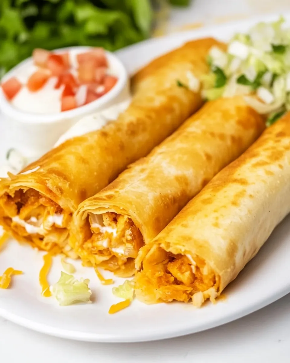 Delicious Chicken Flautas shot
