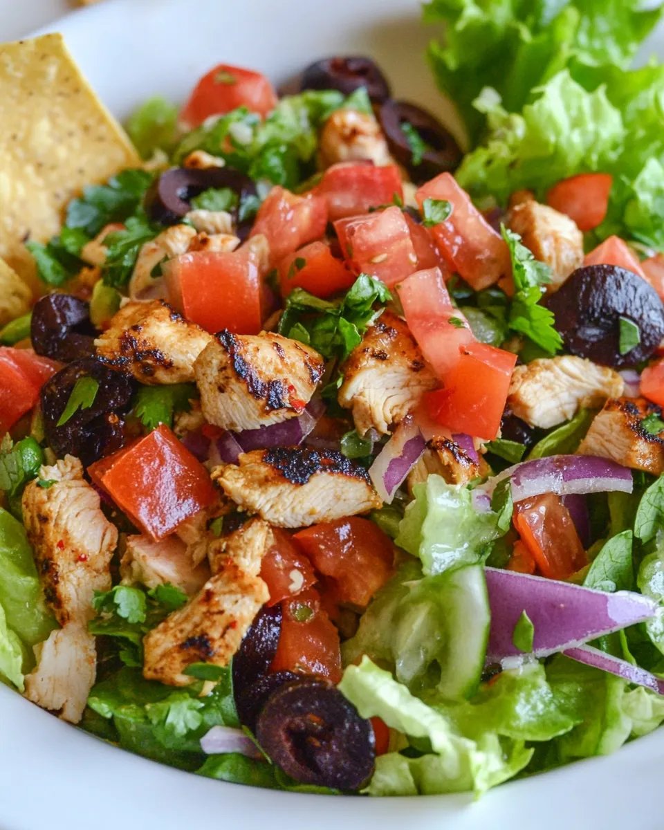 Easy Chicken Taco Salad photo