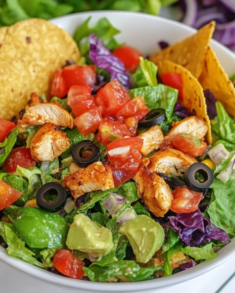 Delicious Chicken Taco Salad image