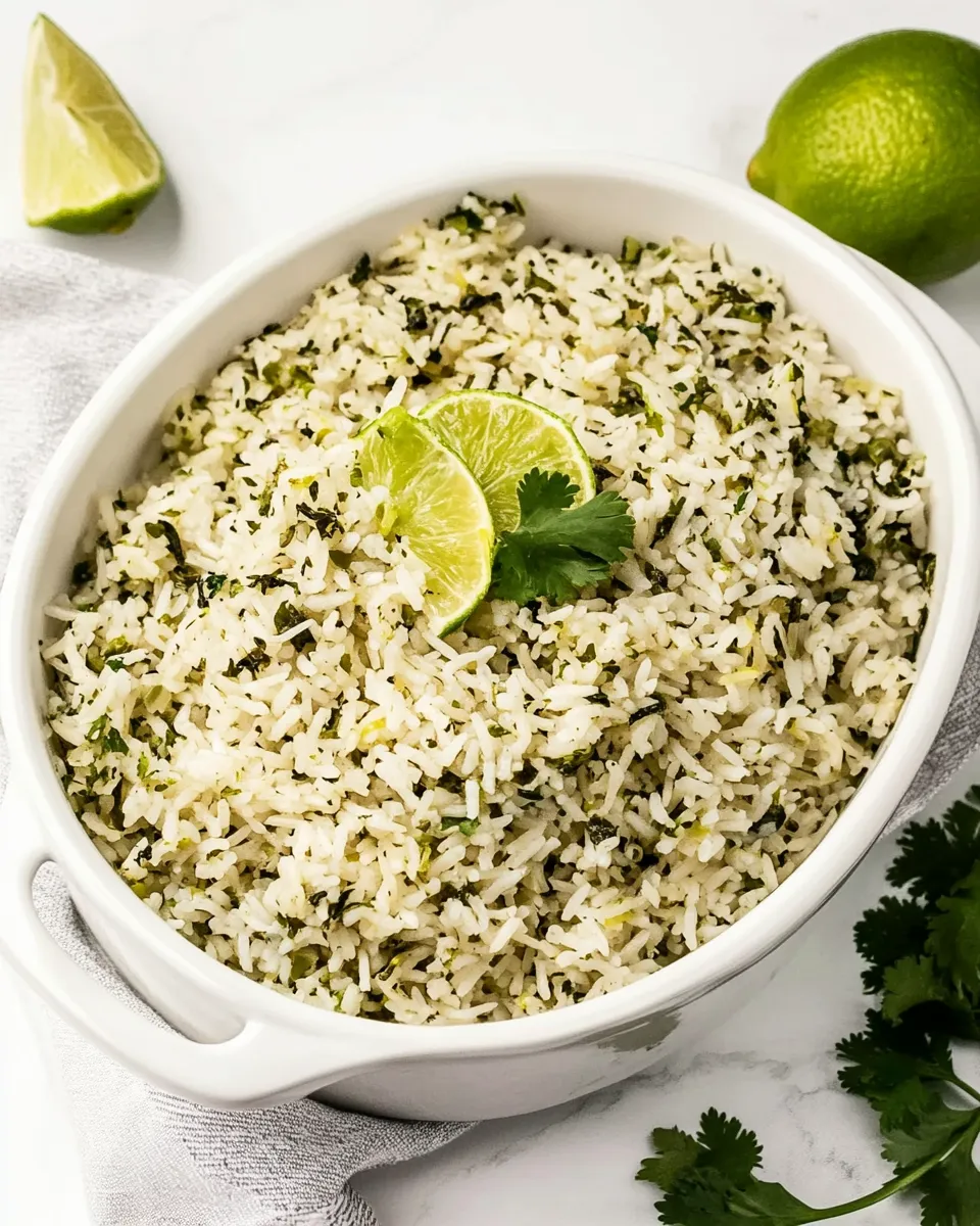 Quick Cilantro Lime Rice shot