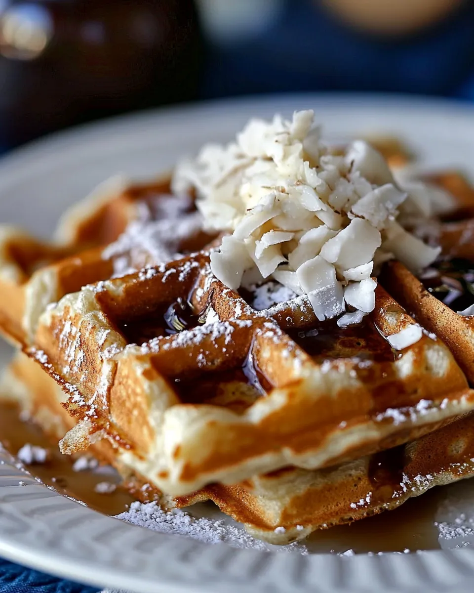Easy Coconut Lime Waffles Recipe image