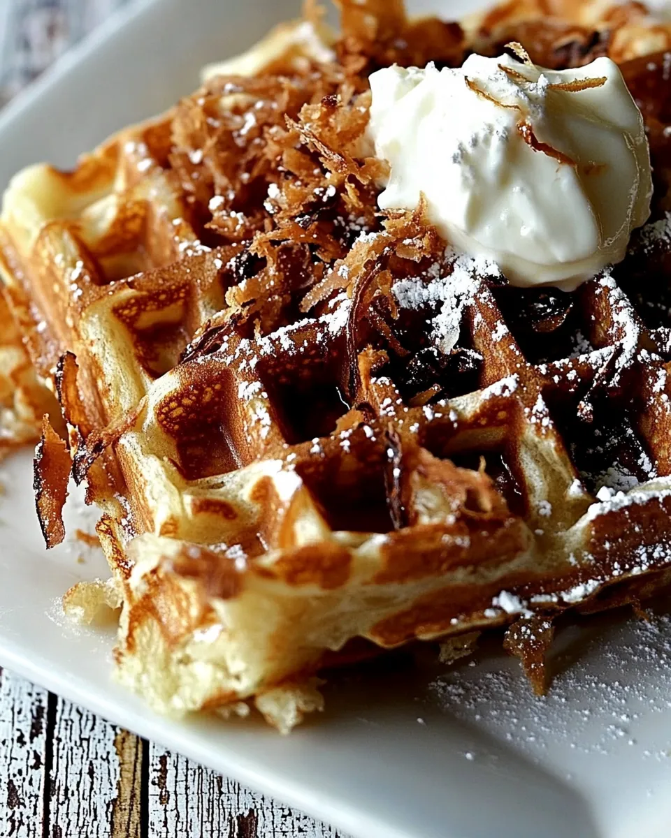 Delicious Coconut Lime Waffles Recipe shot