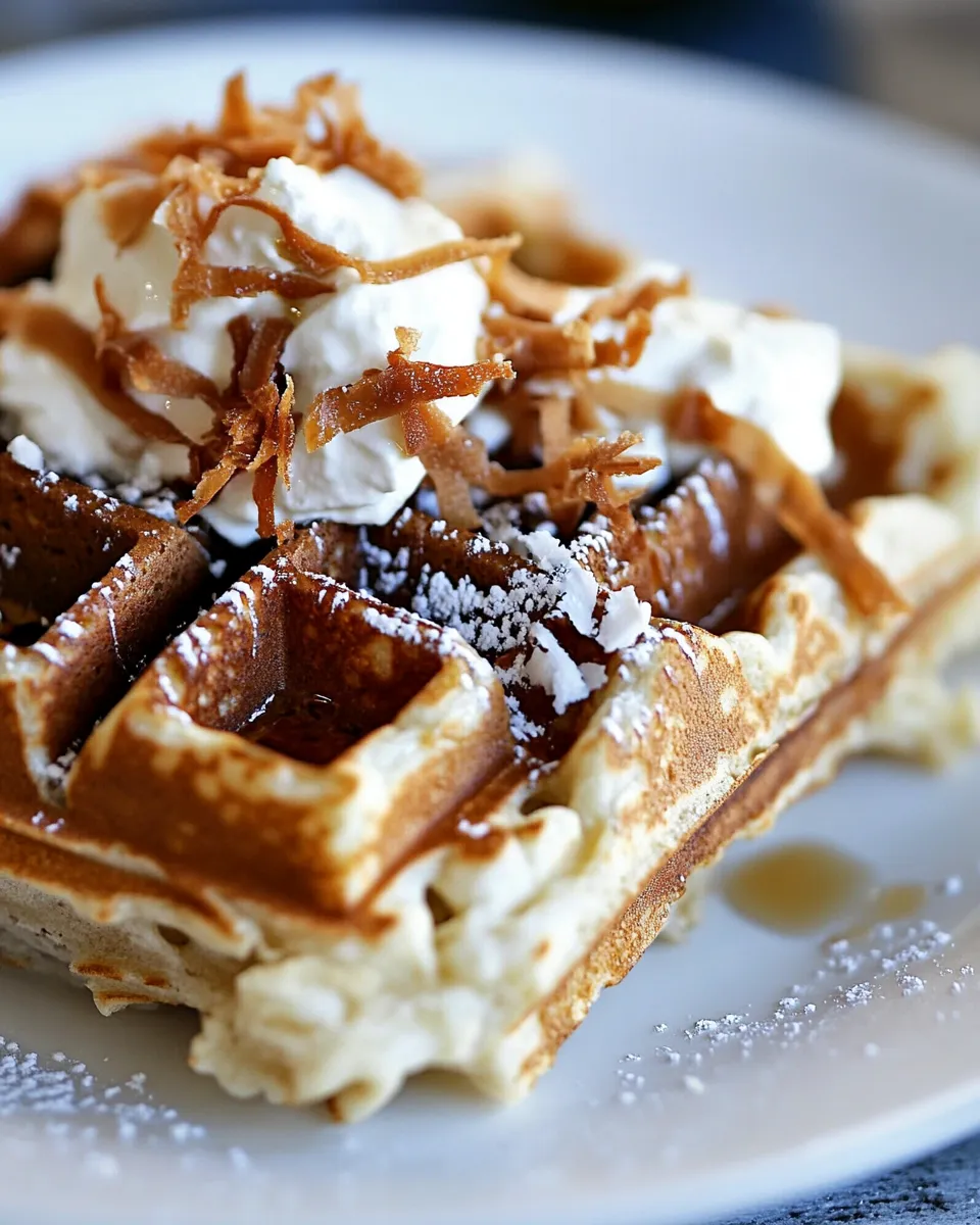 Best Coconut Lime Waffles Recipe dish photo