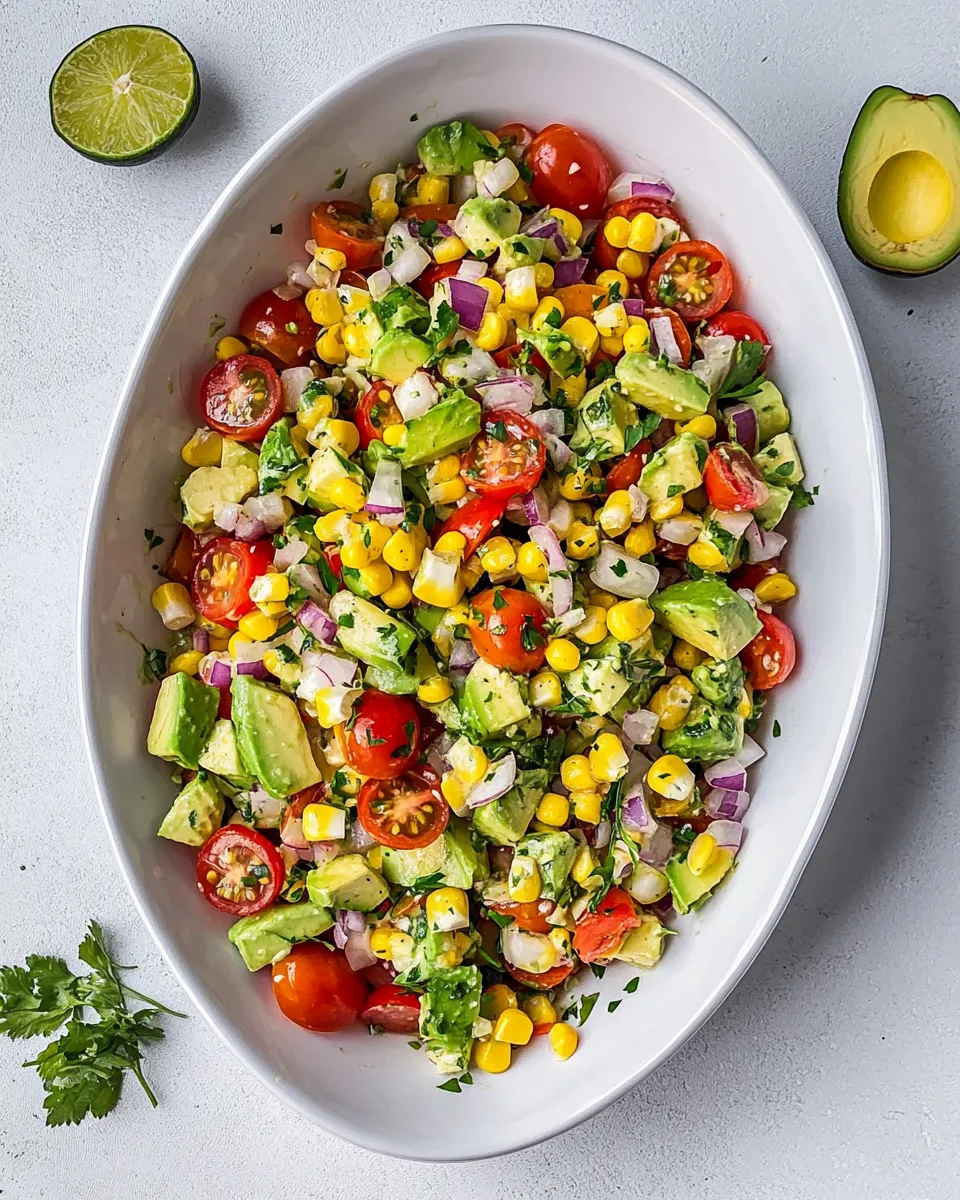 Homemade Corn Tomato Avocado Salad photo