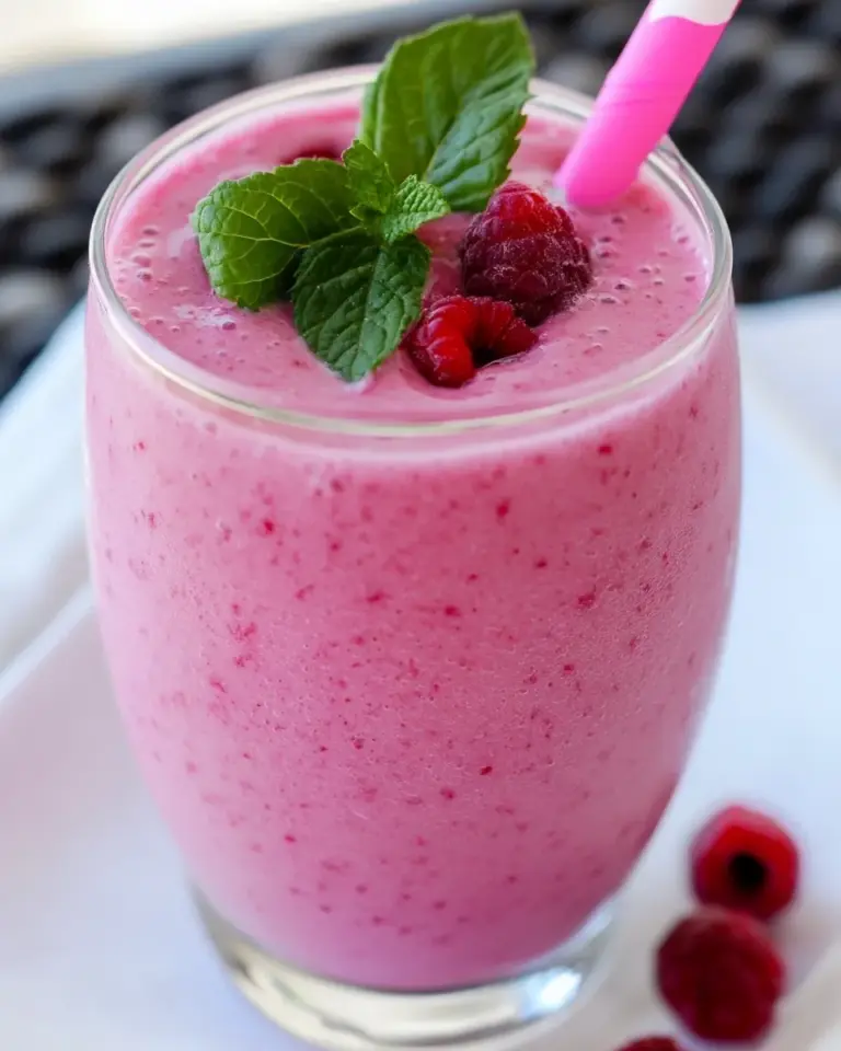 Homemade Cranberry Raspberry Smoothie photo