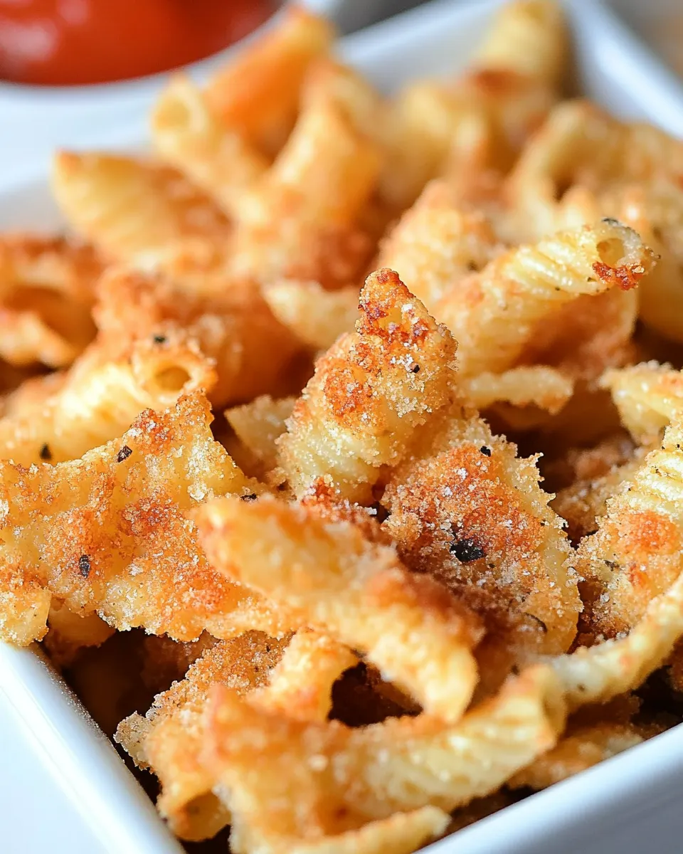 Homemade Crispy Air Fryer Pasta Chips photo