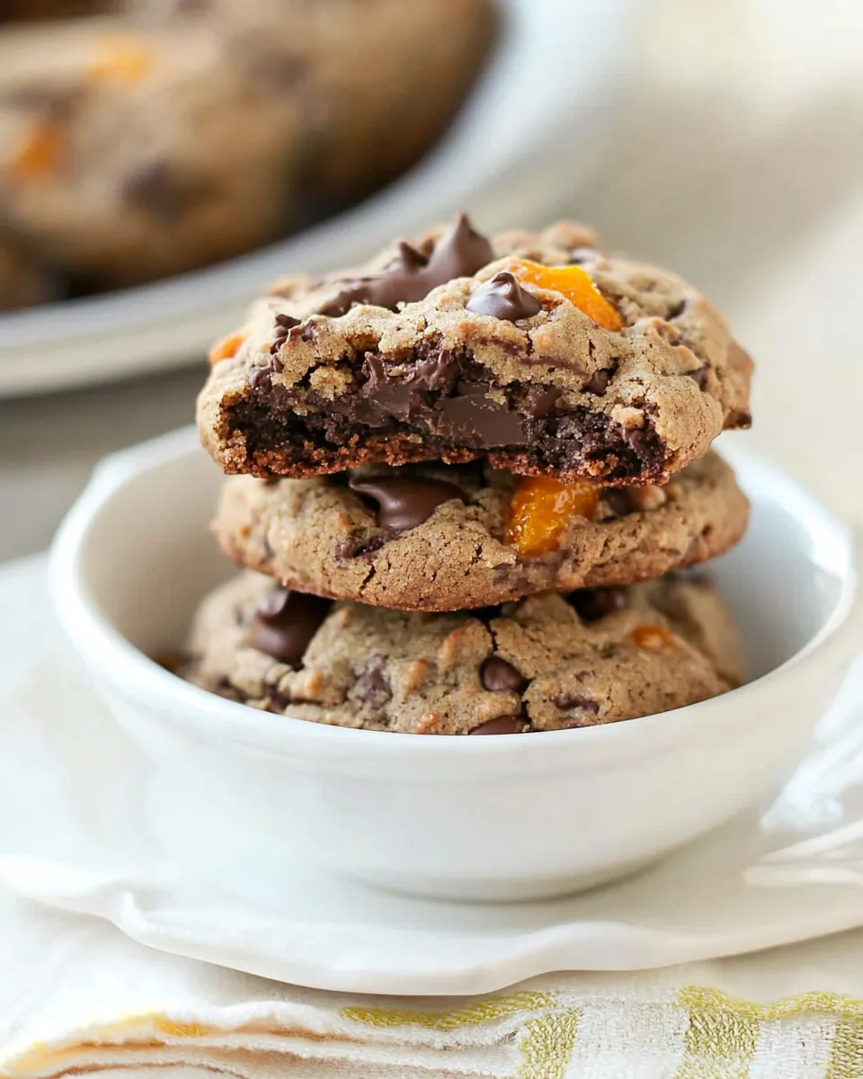 Easy Dark Chocolate Orange Cookies shot
