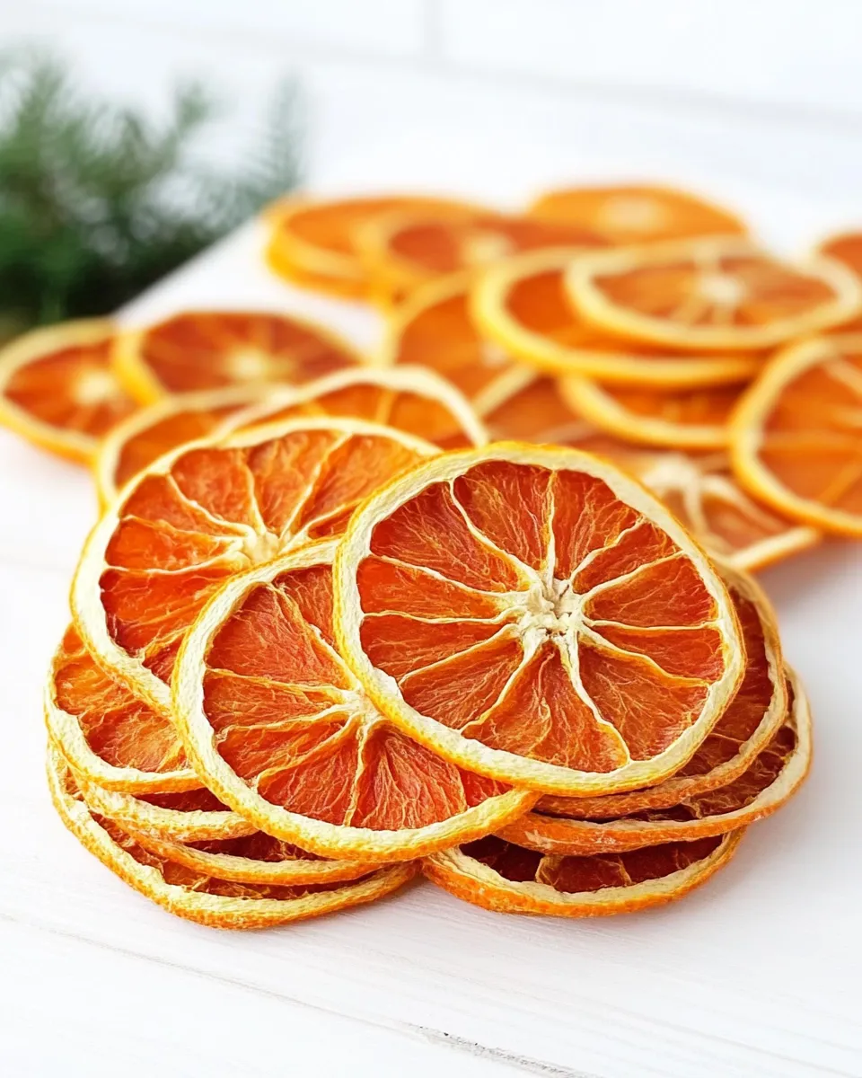 Delicious Dried Orange Slices shot