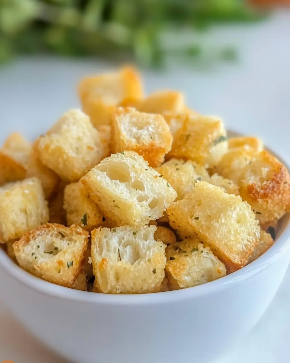 Quick Easy Homemade Croutons recipe image