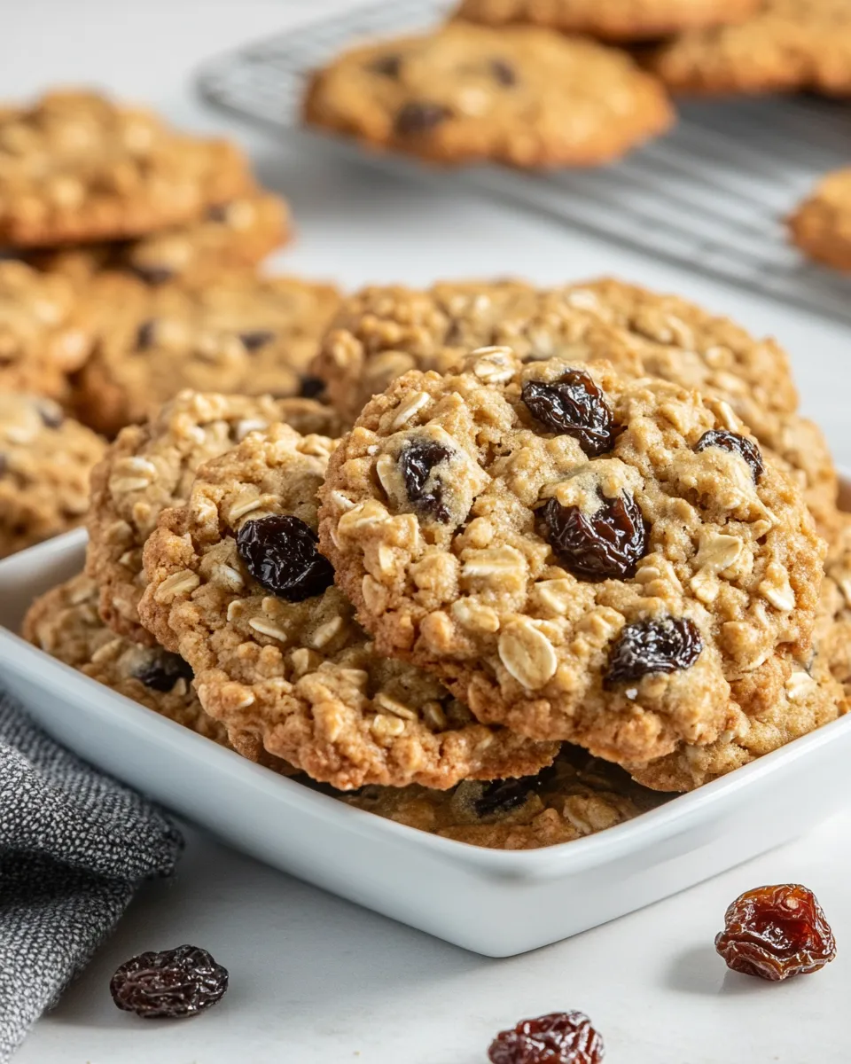 Homemade Easy Oatmeal Raisin Cookies photo