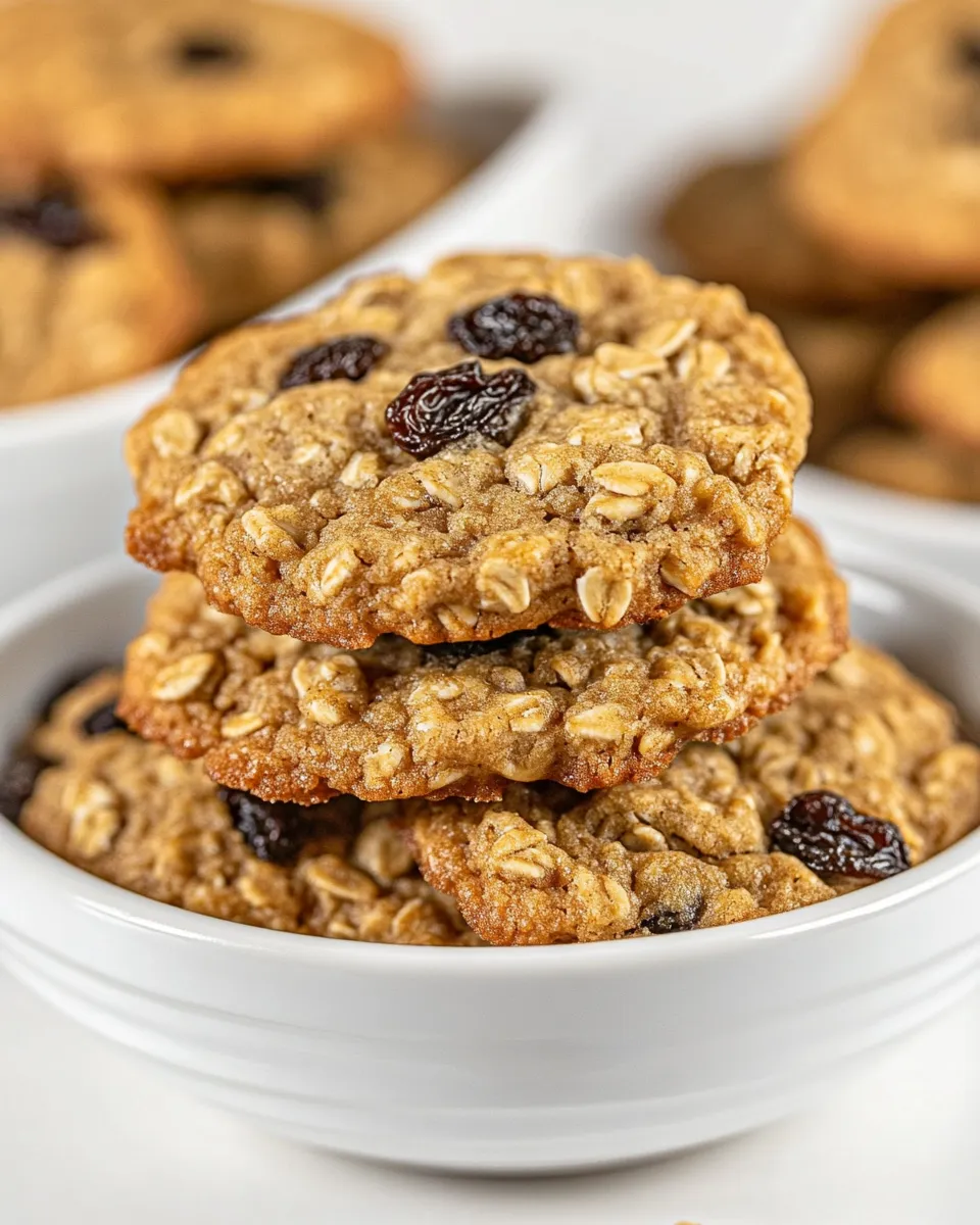 Tasty Easy Oatmeal Raisin Cookies recipe photo