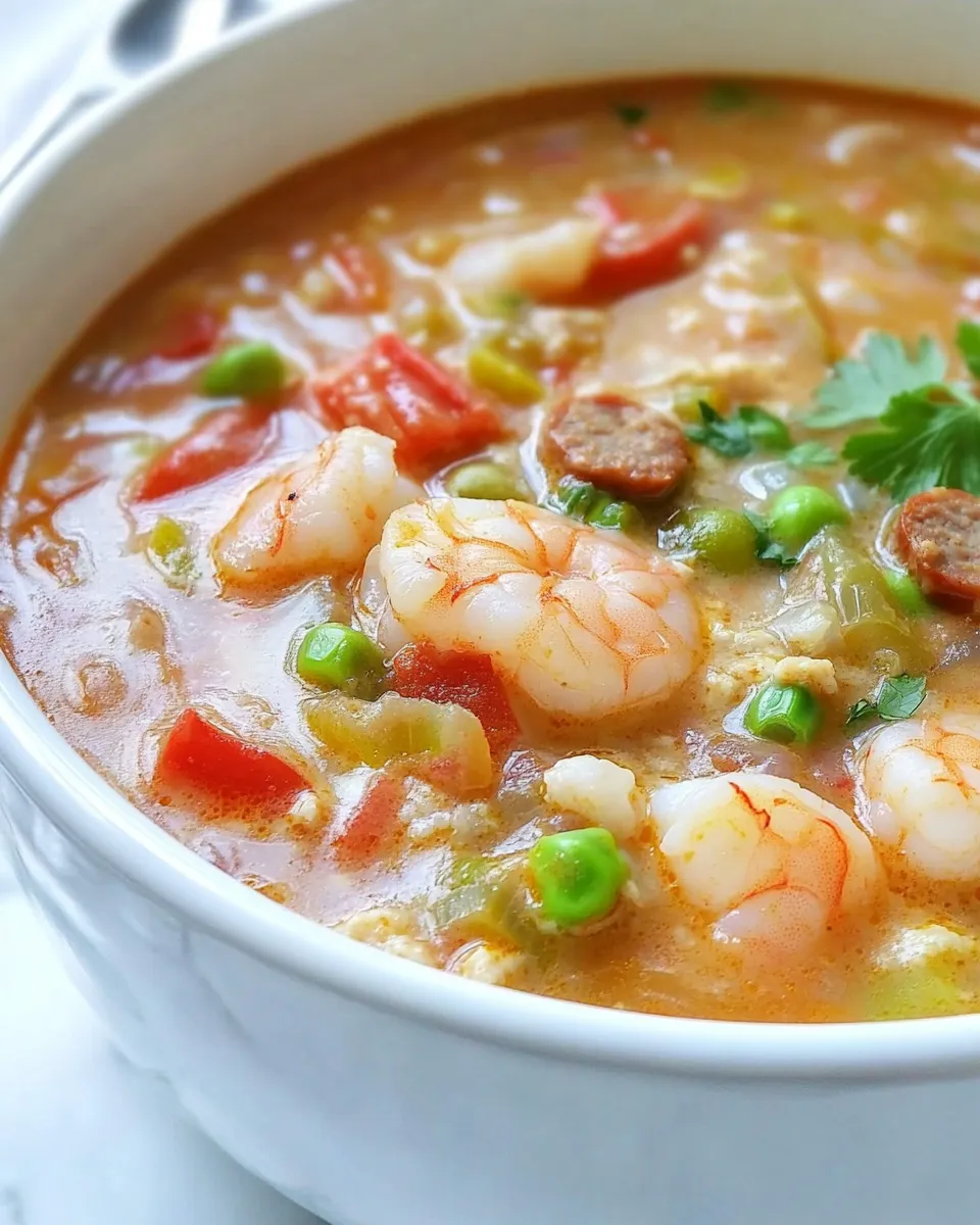 Homemade Easy Shrimp and Sausage Gumbo Recipe photo
