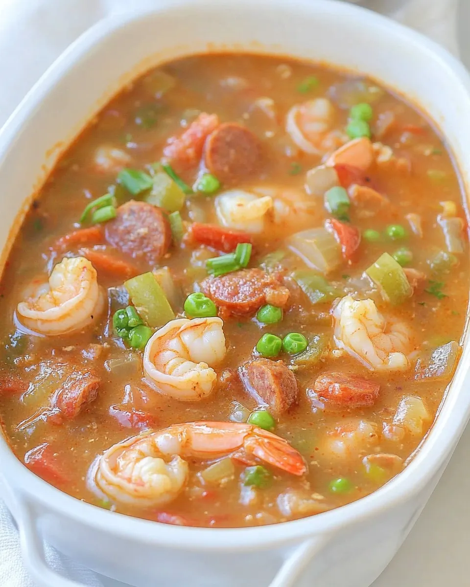 Classic Easy Shrimp and Sausage Gumbo Recipe image