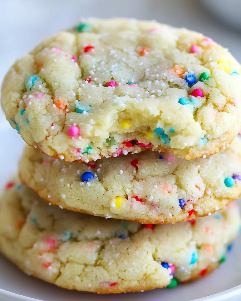 Classic Funfetti Cookies Recipe shot