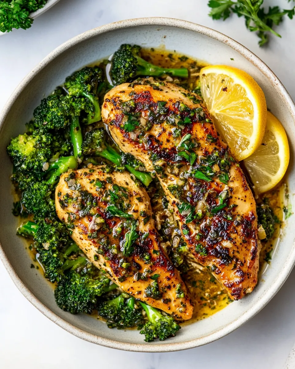 Delicious Garlic Butter Chicken & Broccoli (20 Minutes!) recipe photo