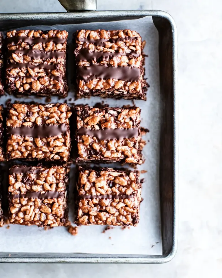 Homemade German Chocolate Rice Krispie Treats photo