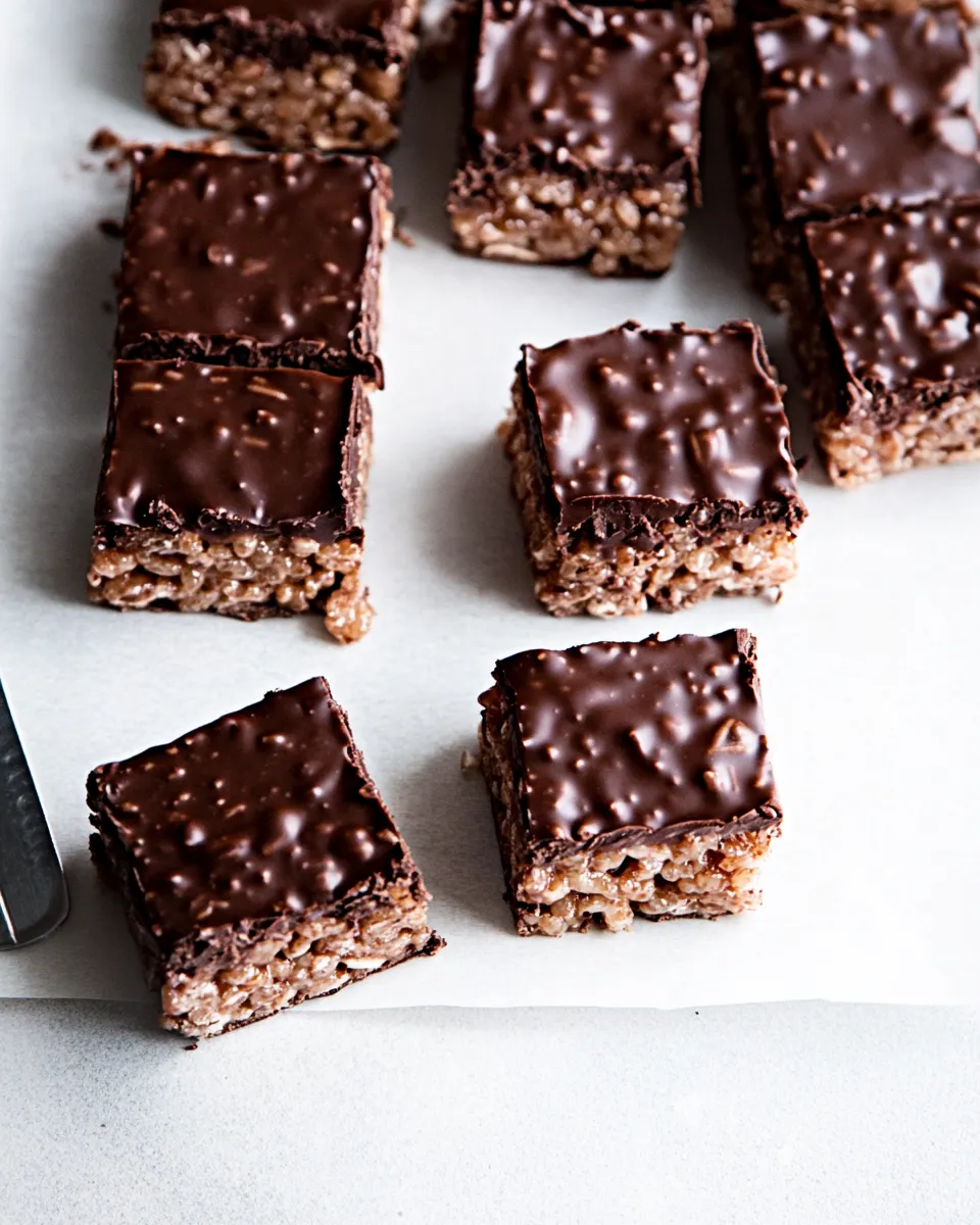Classic German Chocolate Rice Krispie Treats image