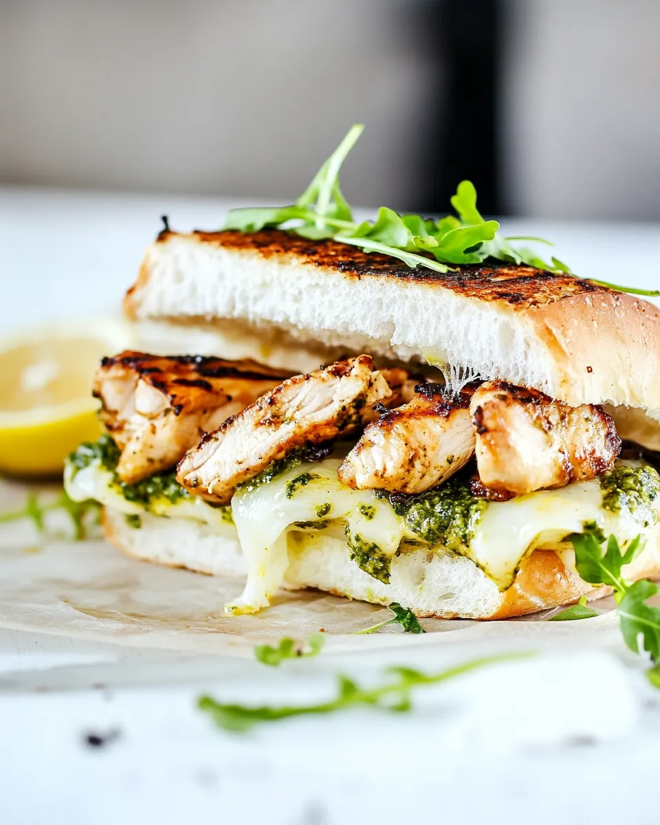 Fresh Grilled Chicken Pesto Subs dish photo