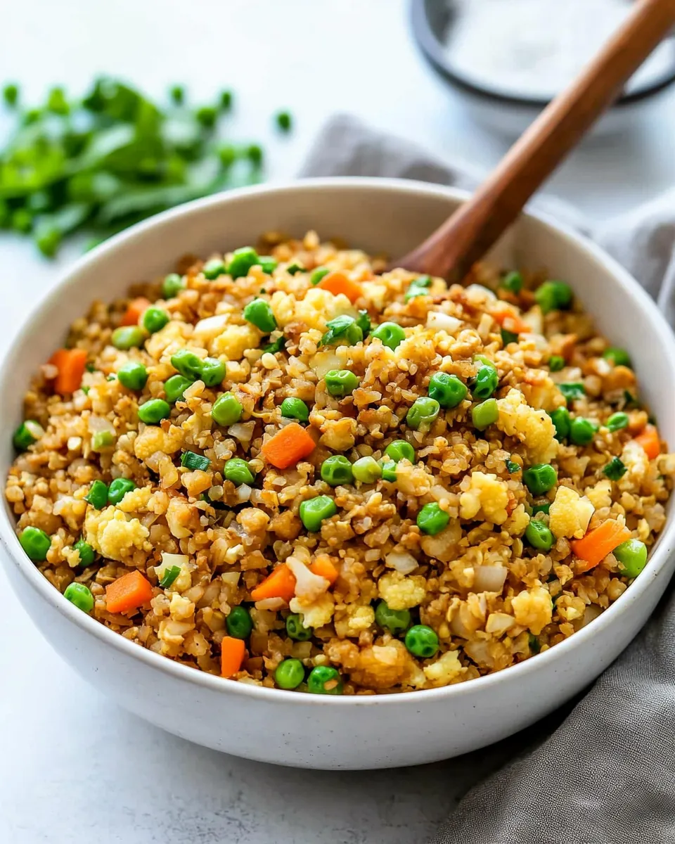 Delicious Healthy Cauliflower Fried Rice Recipe image