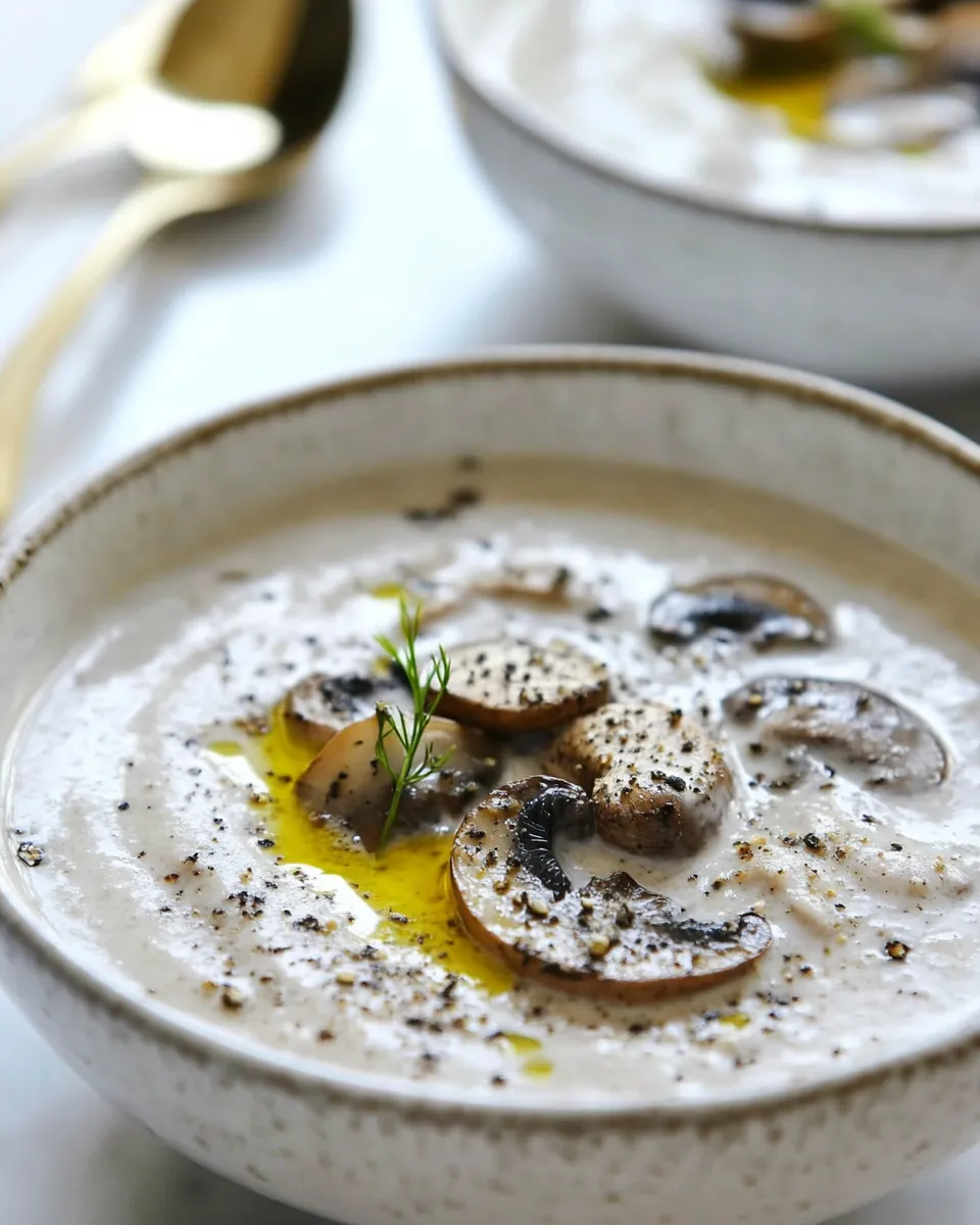 Homemade Creamy Mushroom Soup from Scratch photo