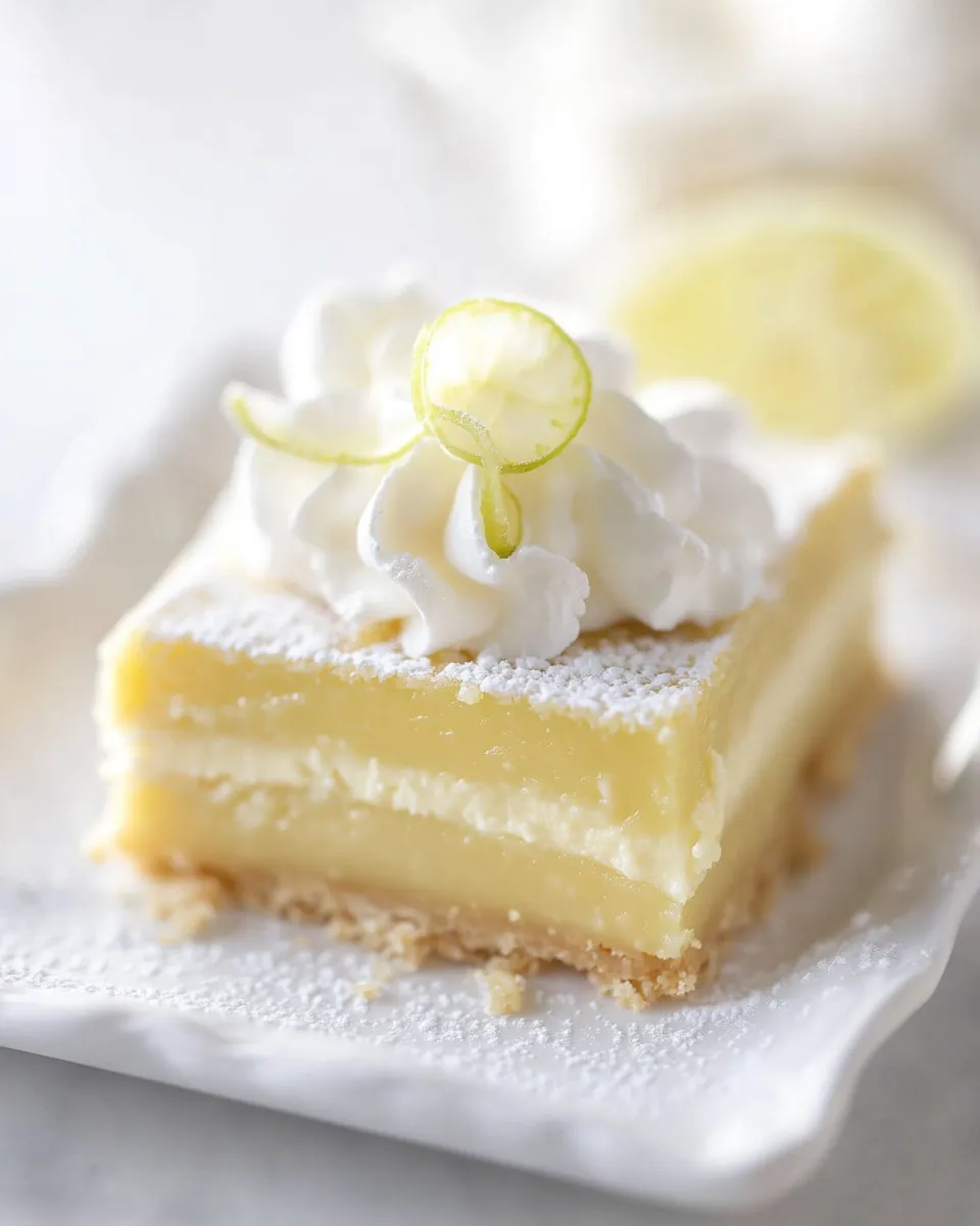 Homemade Key Lime Shortbread Bars Recipe photo