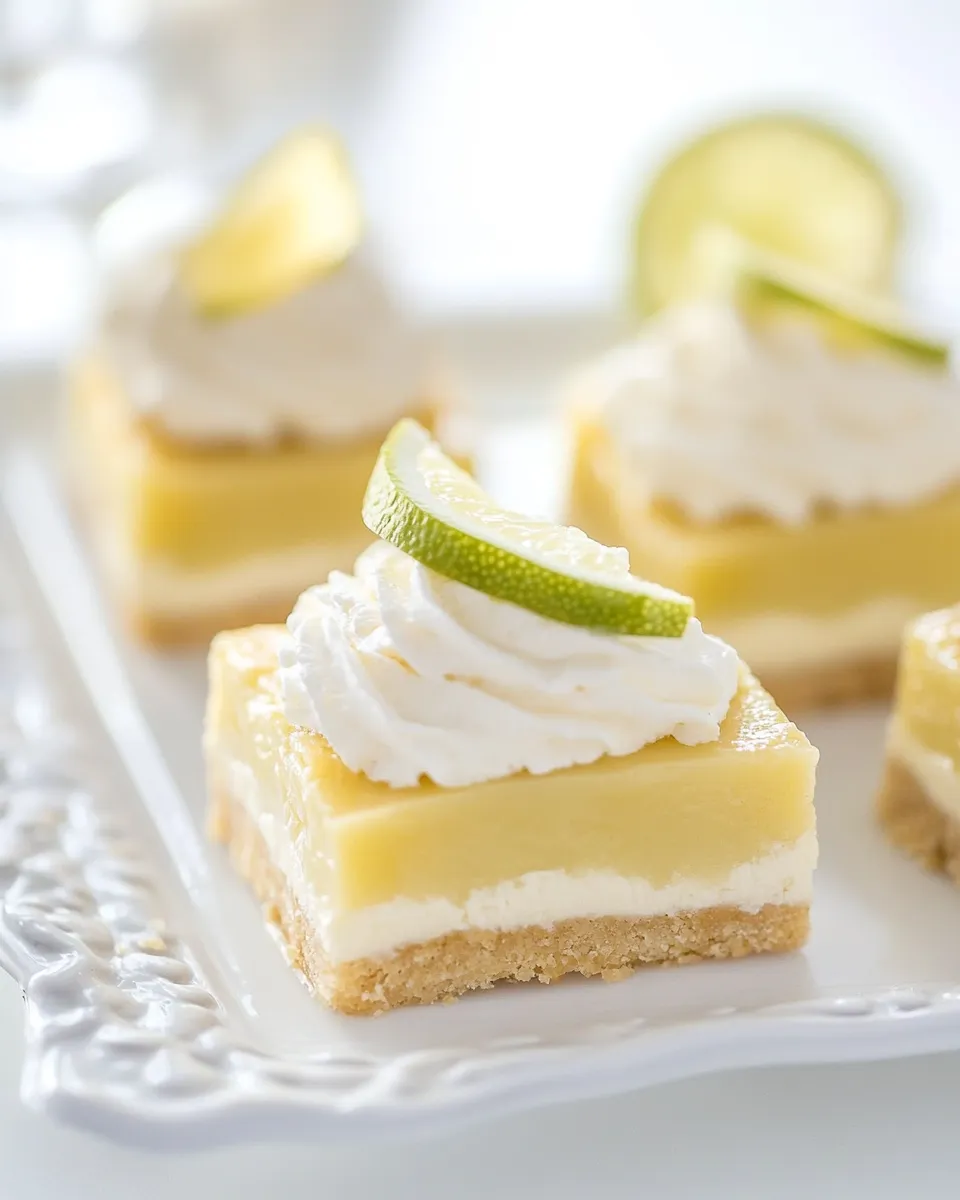 Easy Key Lime Shortbread Bars Recipe shot