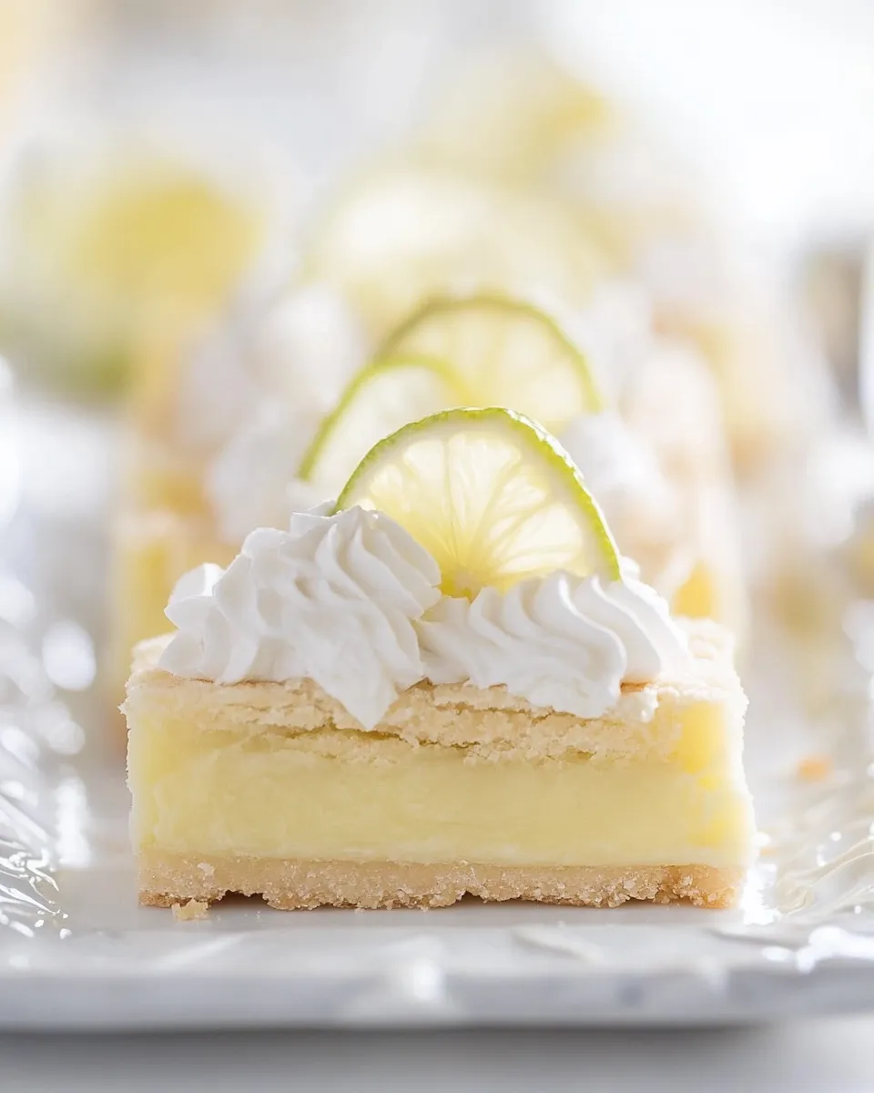 Delicious Key Lime Shortbread Bars Recipe recipe photo