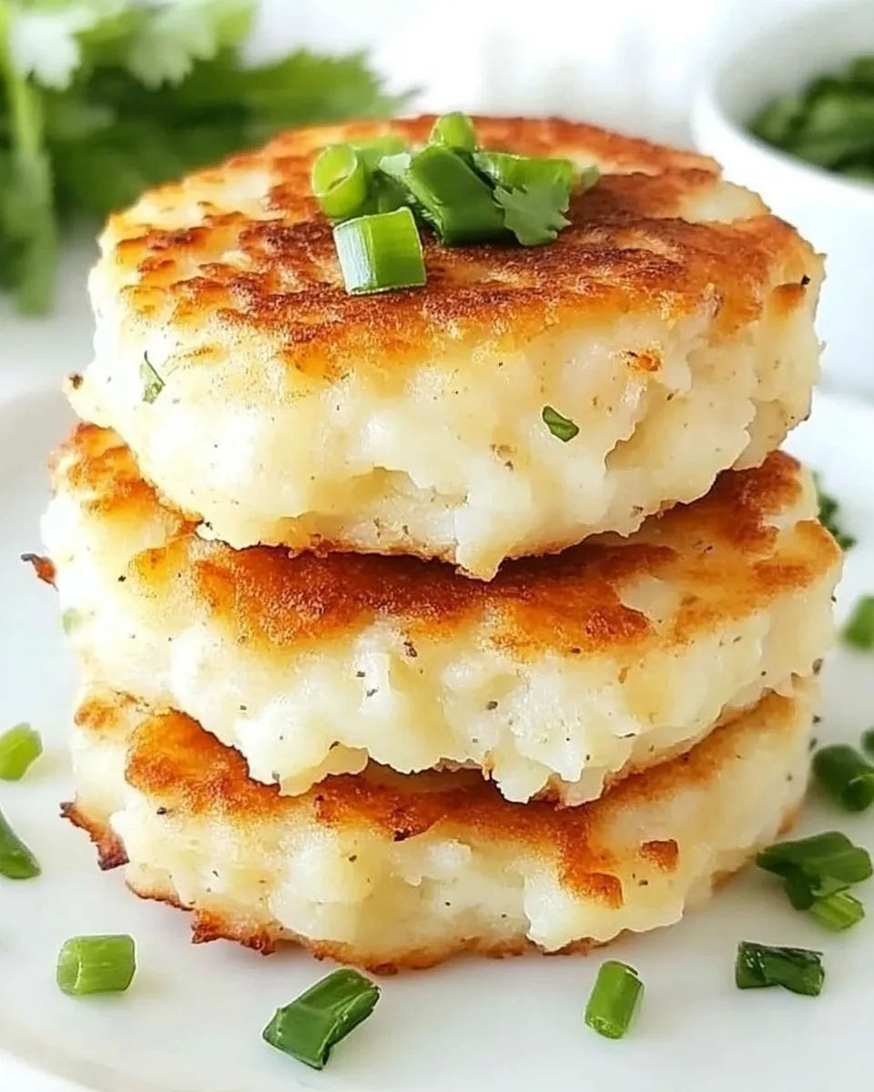 Easy Leftover Mashed Potato Cheddar Ranch Cakes photo