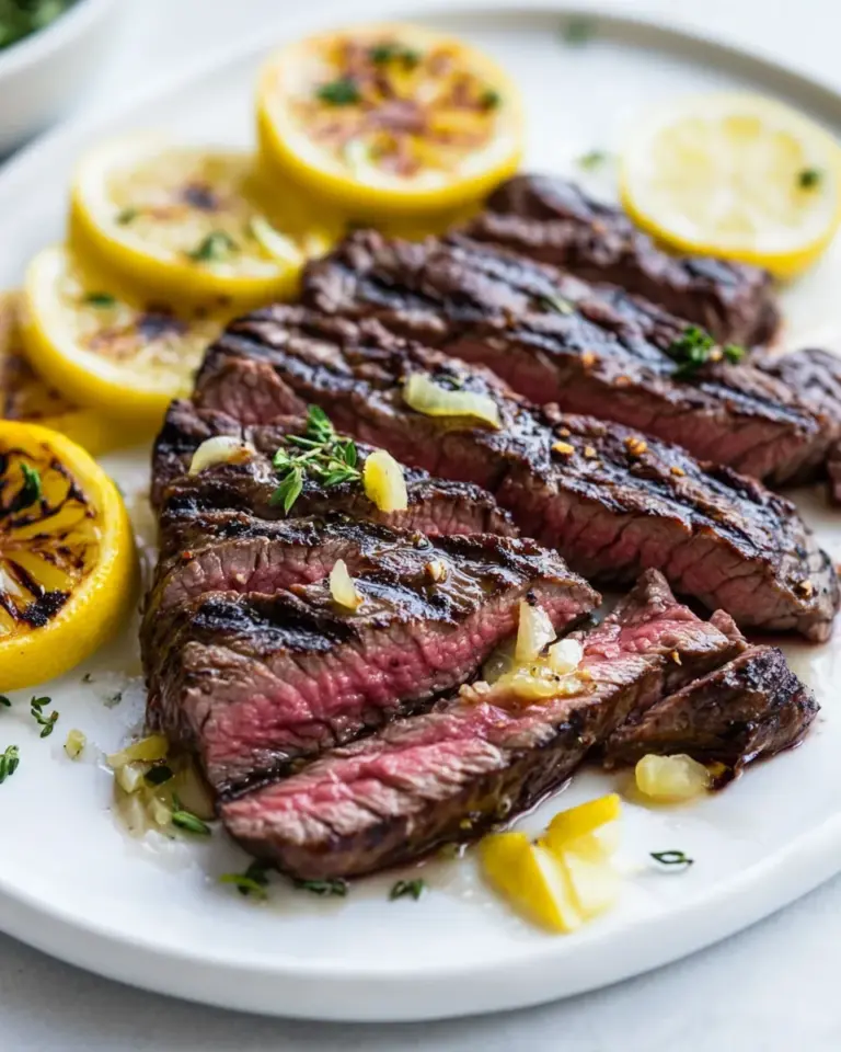 Homemade Lemon Garlic Steak (Chuck Blade) photo