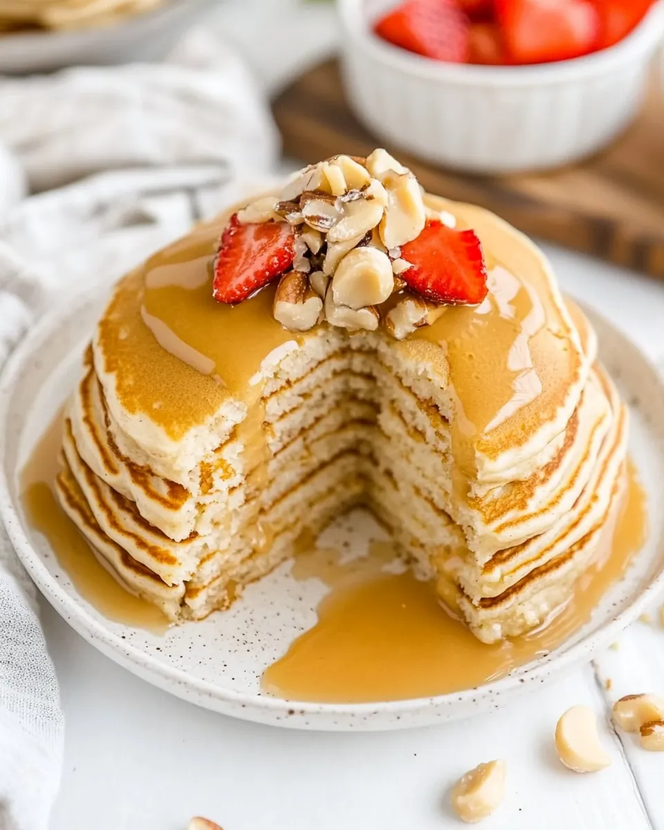 Classic Macadamia Nut Pancakes Recipe dish photo
