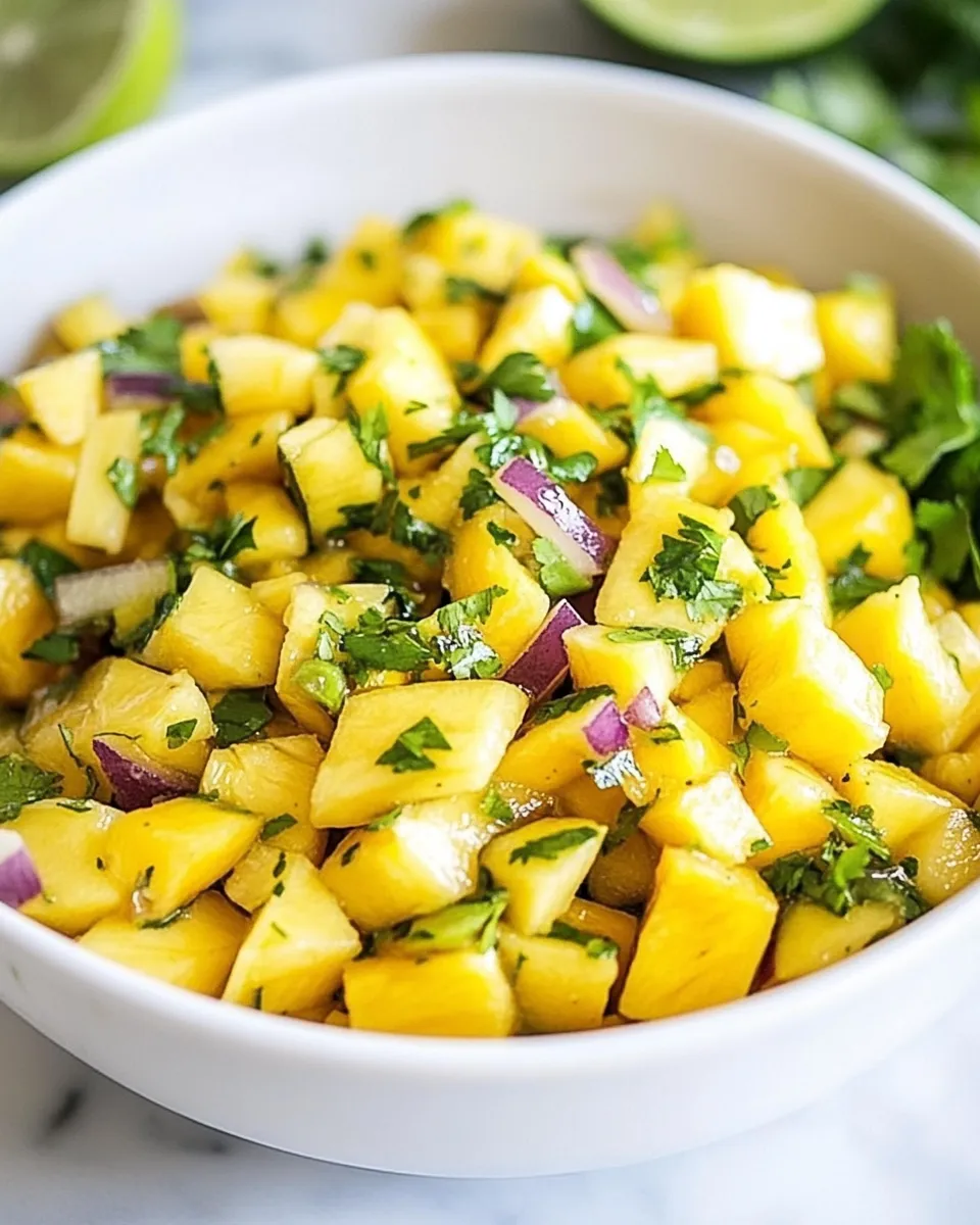 Delicious Mango Salsa shot