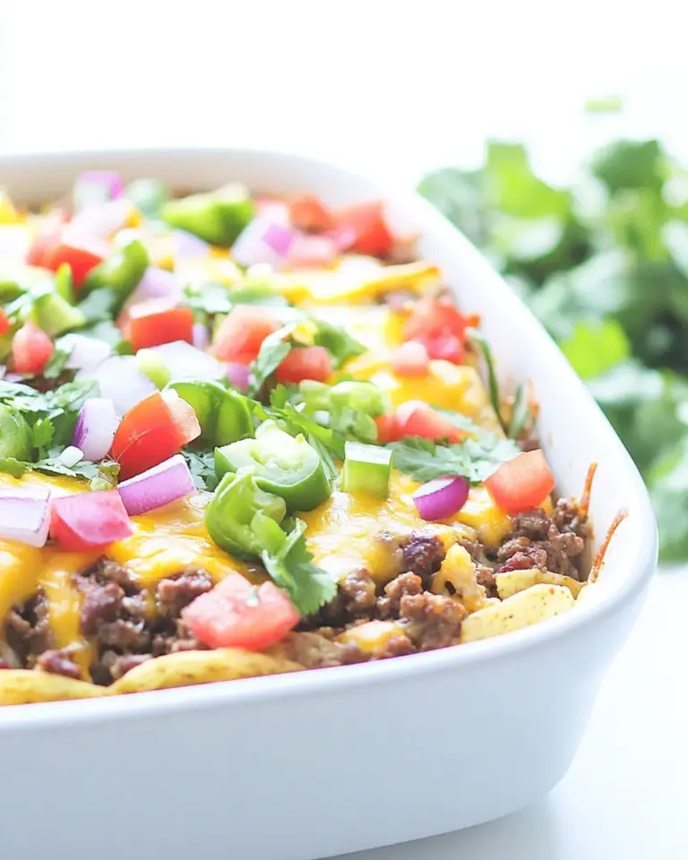 Homemade Mexican Beefy Nacho Casserole photo