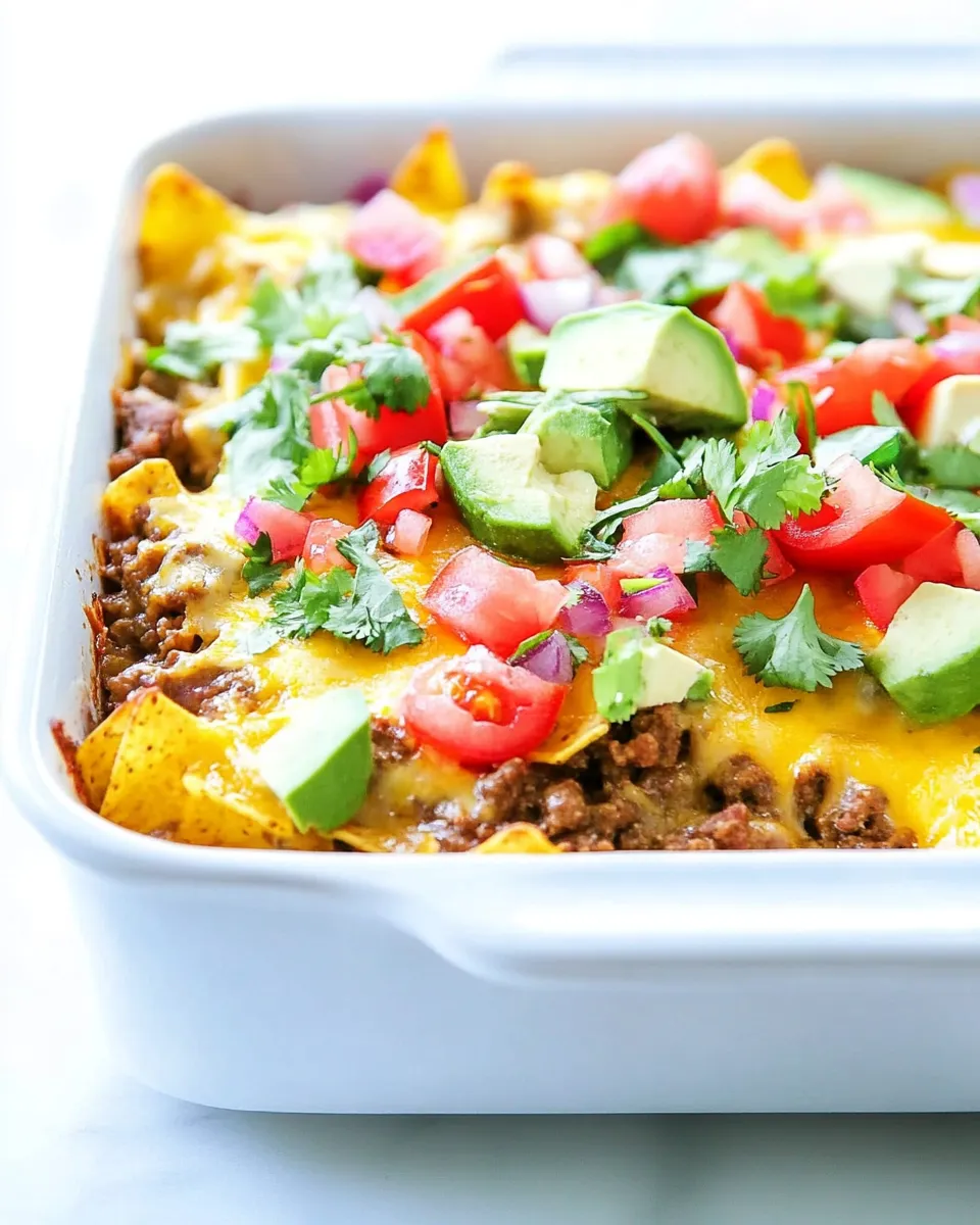 Easy Mexican Beefy Nacho Casserole image