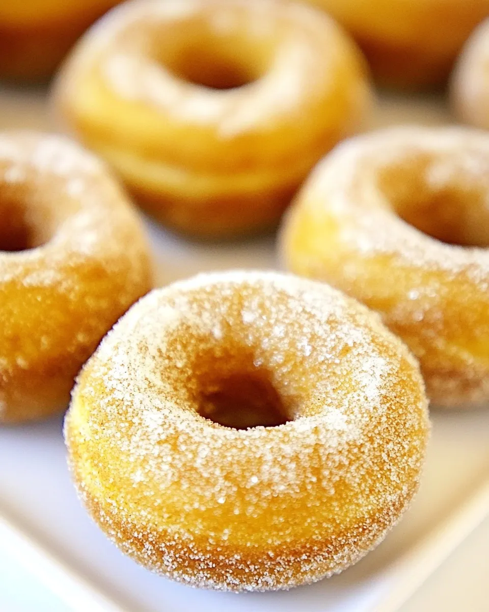Homemade Mini Powdered Sugar Pumpkin Donuts photo