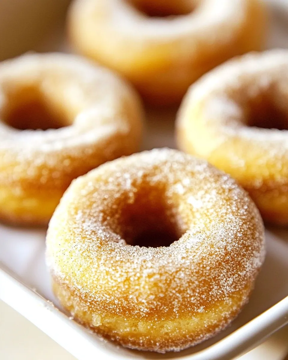 Classic Mini Powdered Sugar Pumpkin Donuts image