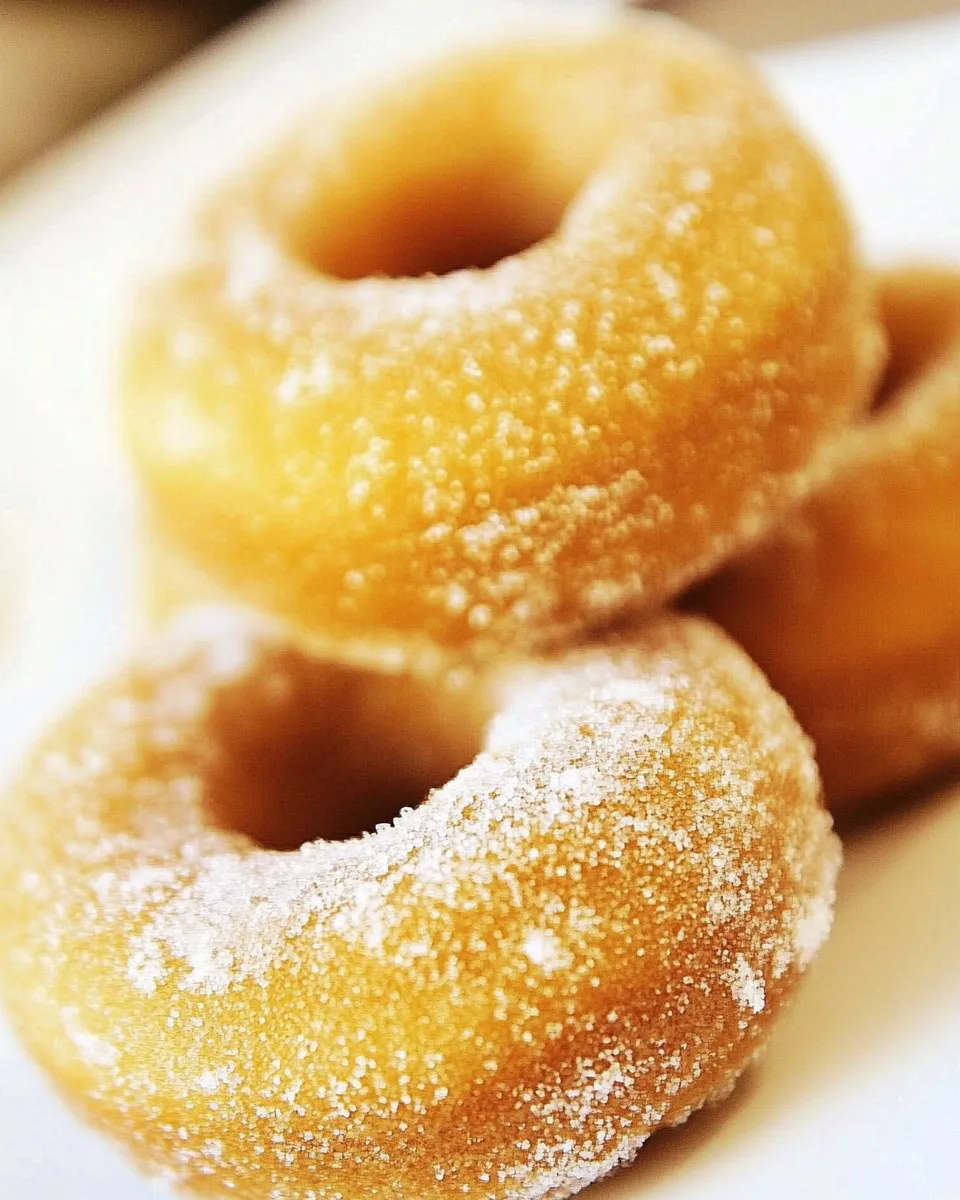 Easy Mini Powdered Sugar Pumpkin Donuts recipe photo