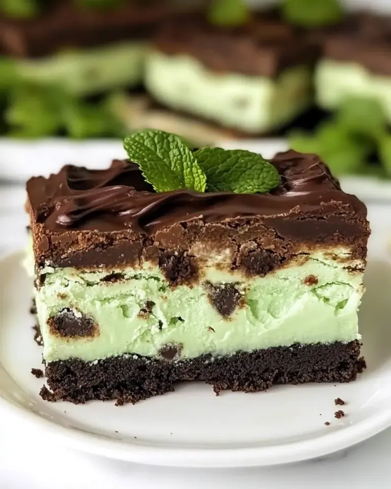 Homemade Mint Brownies recipe photo