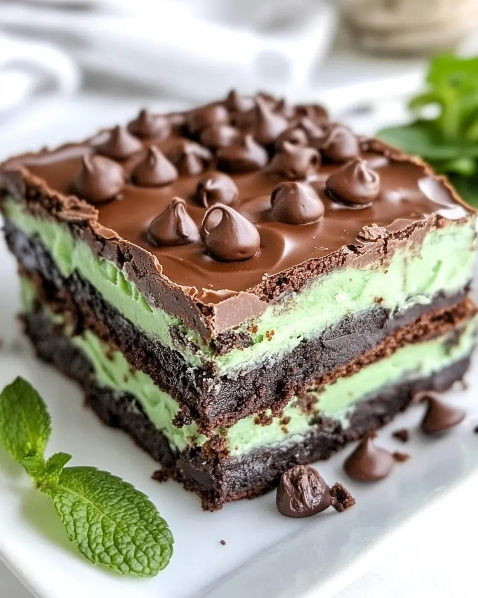 Classic Mint Brownies dish photo