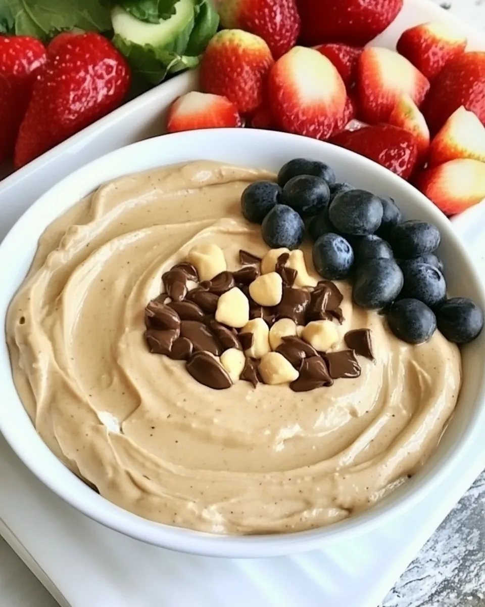 Quick Peanut Butter Yogurt Dip food shot