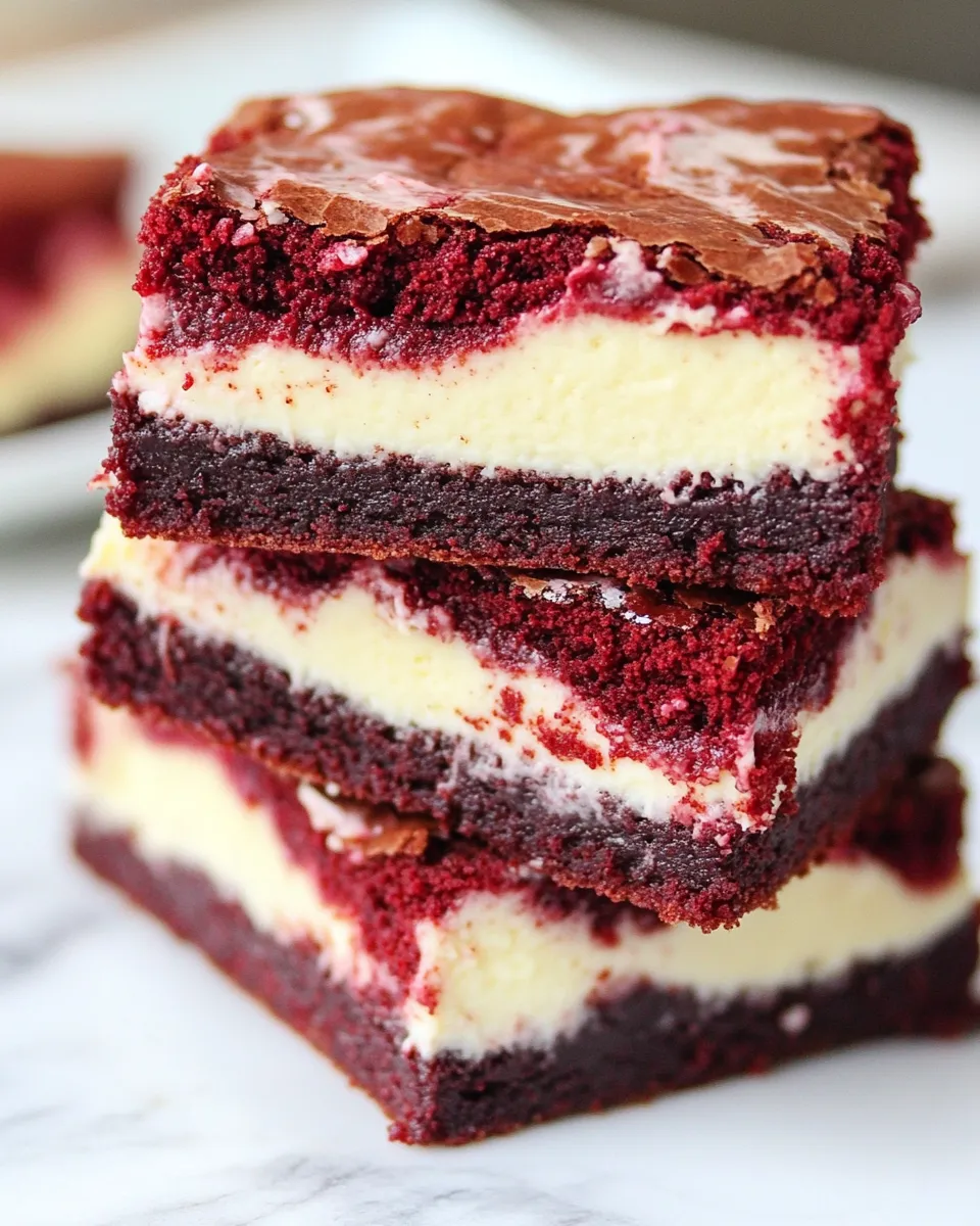 Best Red Velvet Cheesecake Brownies recipe photo